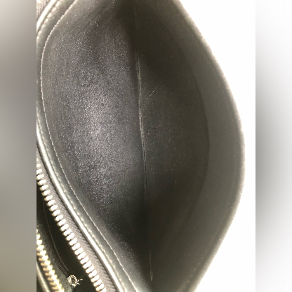 Vintage Coach Black Leather Top of Counter Compartment Bag #9167 with Hangtag - Picture 11 of 15